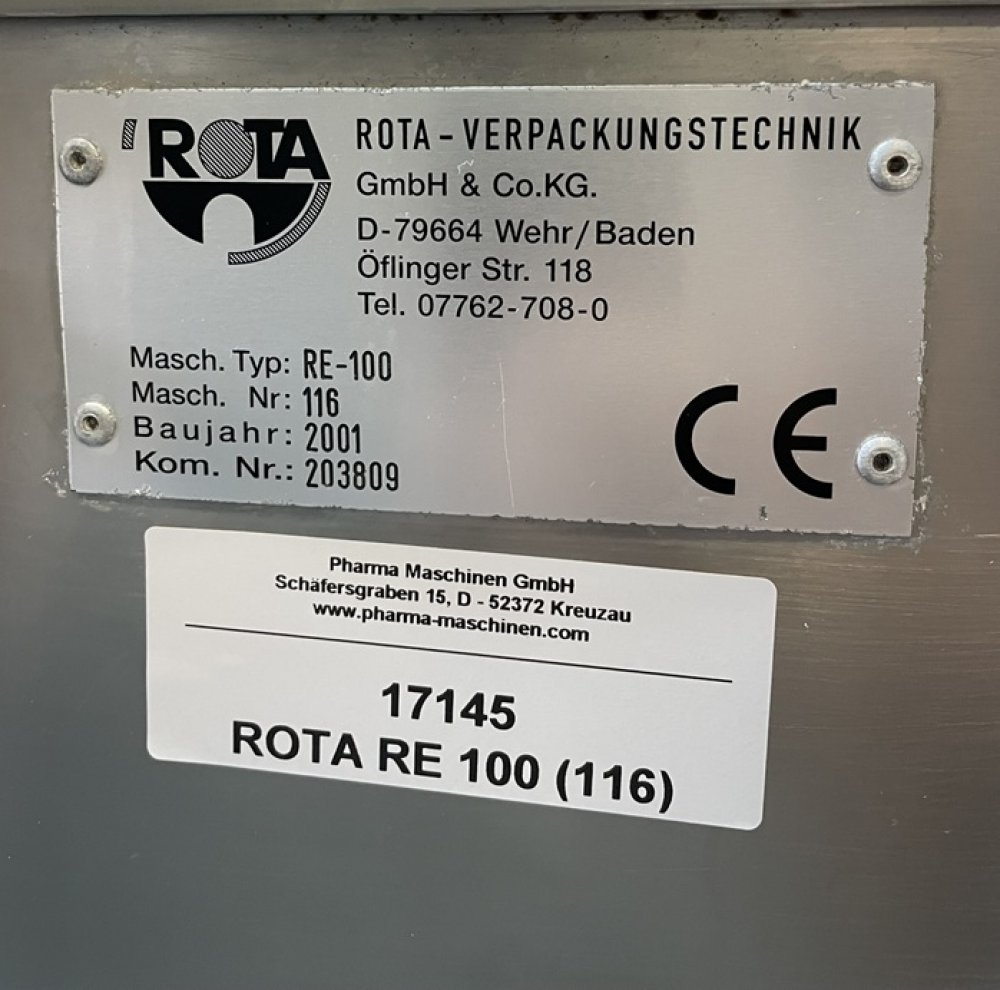 ROTA RE 100 Haftetikettierer für Vials und Ampullen
