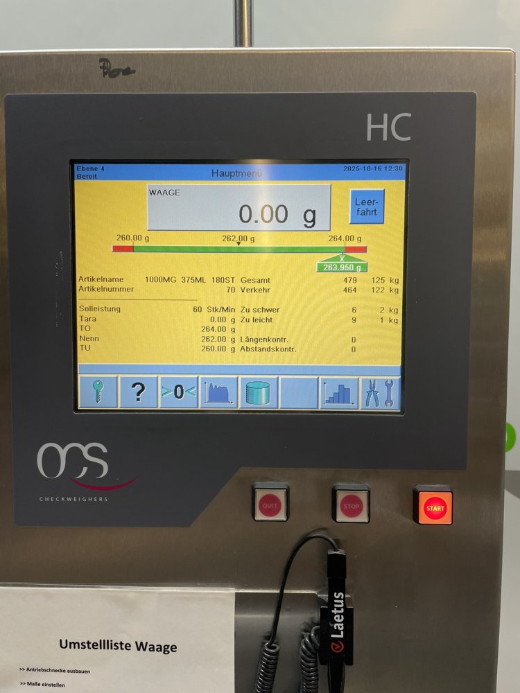 OCS HC Kontrollwage bis 750 g