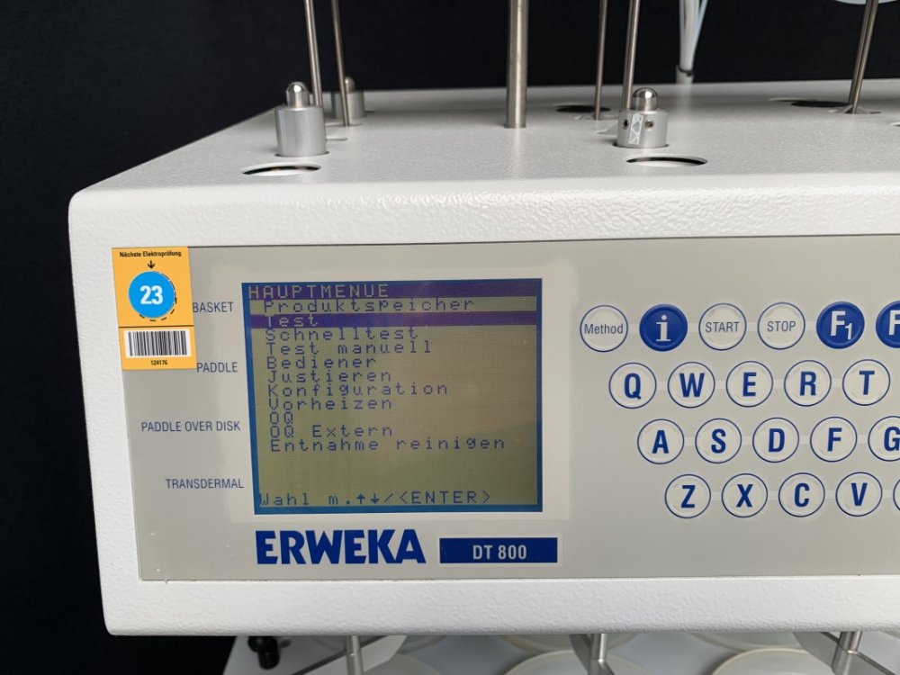 ERWEKA DT 800 LH Comprobador de disolución