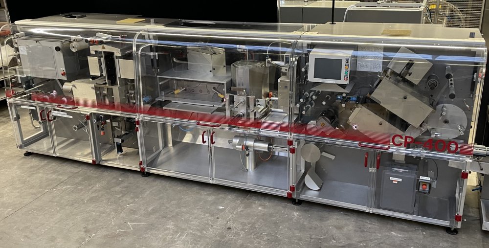 KLÖCKNER CP 400 & P 3000 Blisterpacking- and Cartoning Line for Tablets