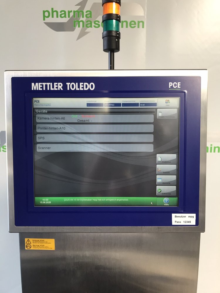 METTLER TOLEDO XMV Solución de serialización SP para cajas plegables (Track & Trace)