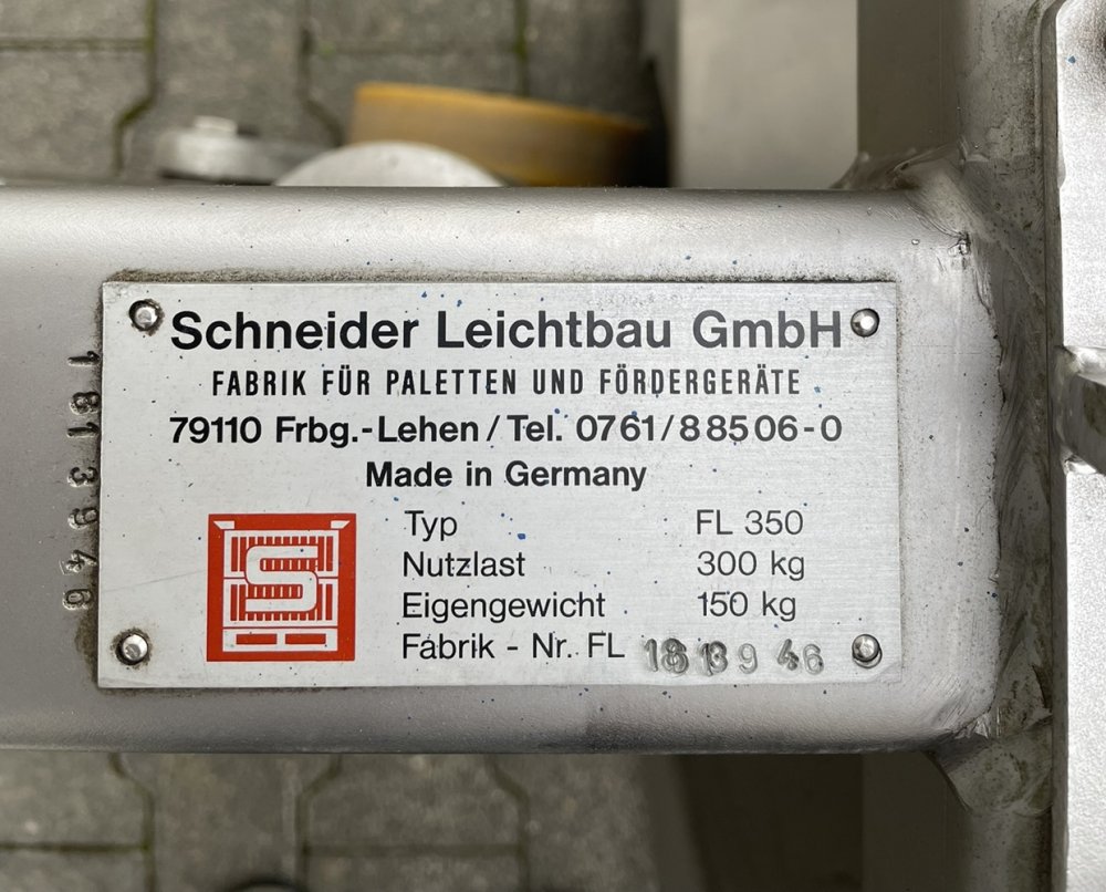 SCHNEIDER Robusto FL 350 Stainless steel barrel lifter
