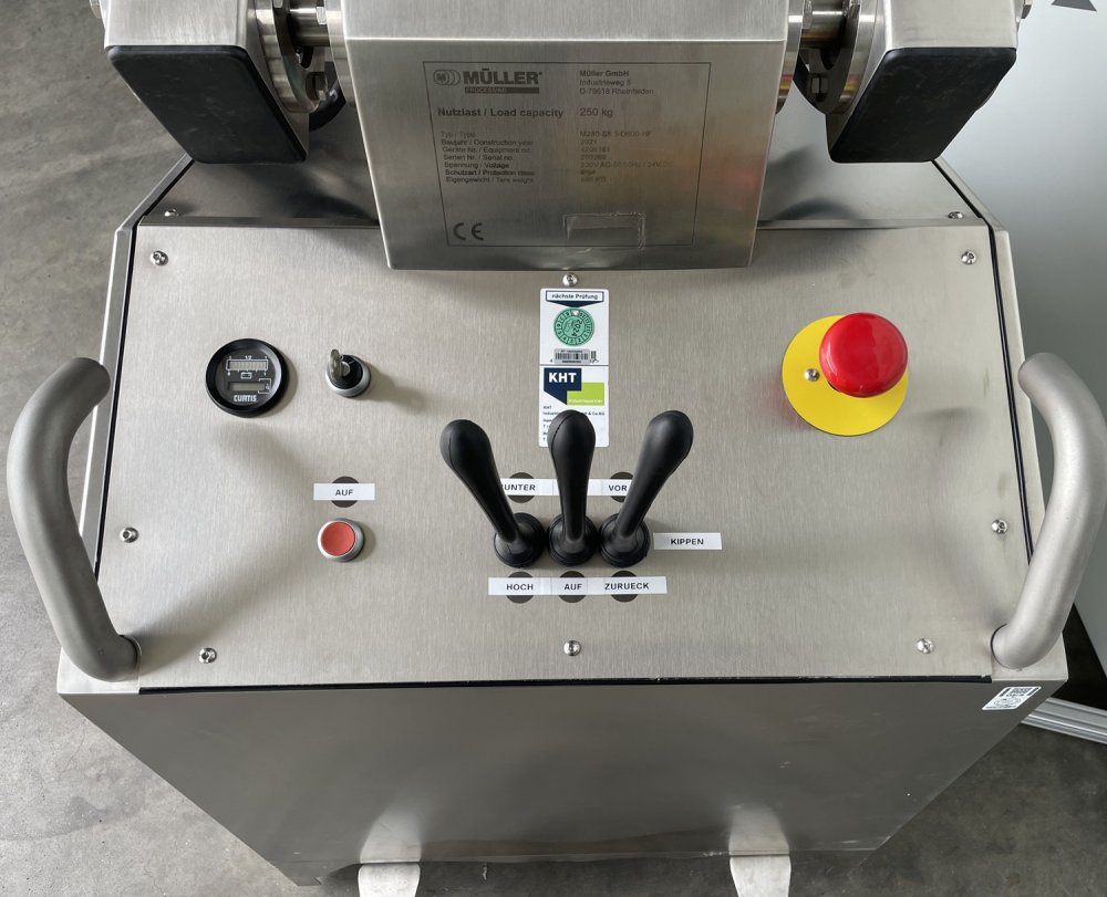 MÜLLER Processing M250 Colonne de levage mobile pour fûts jusqu'à 250 kg