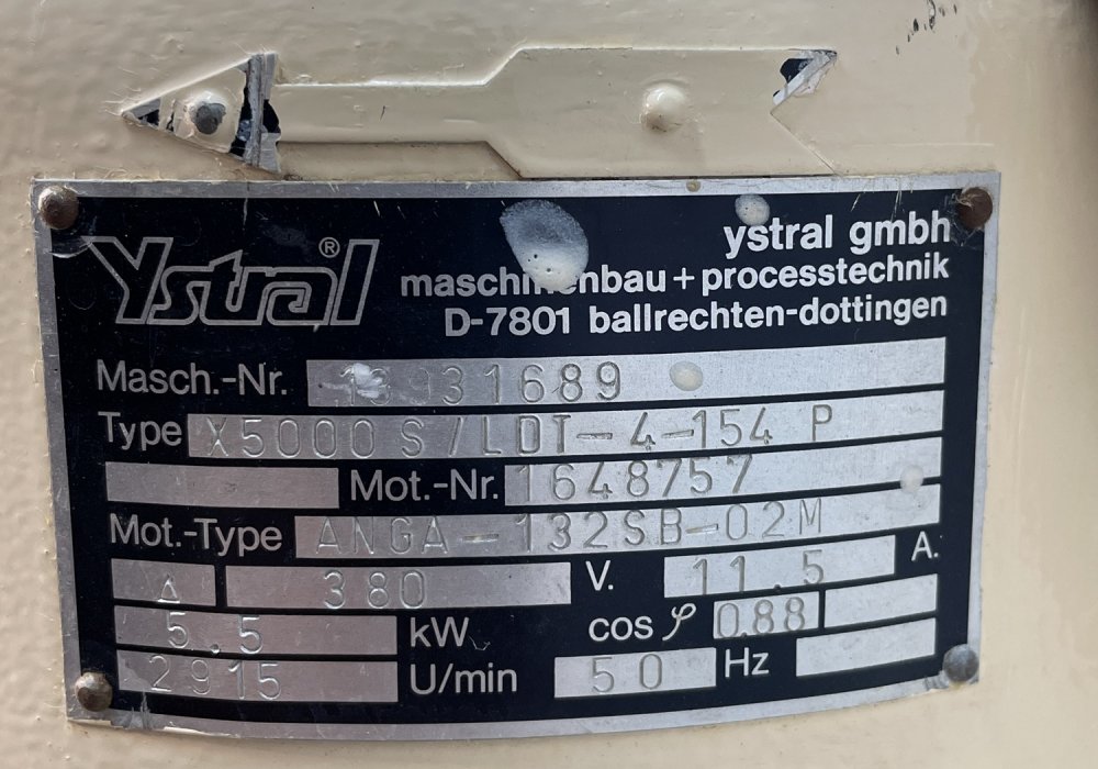 YSTRAL X 5000 S/LDT-4-154P Dispersador 
