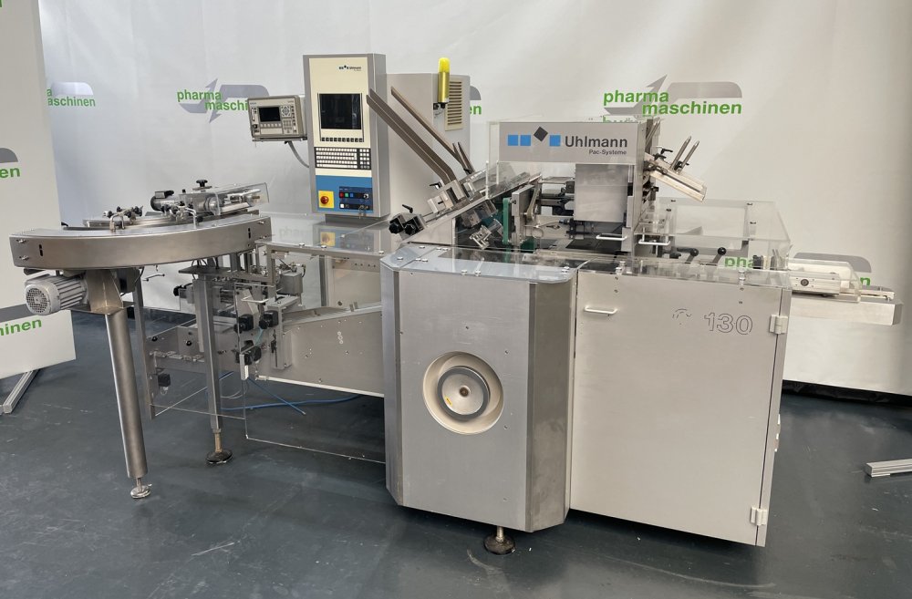 UHLMANN C 130 Kartoniermaschine mit Blisterzuführung