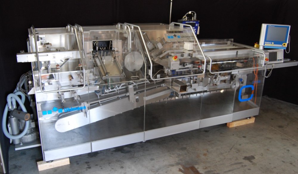 UHLMANN C 2155 Encajadora con alimentador de blísteres