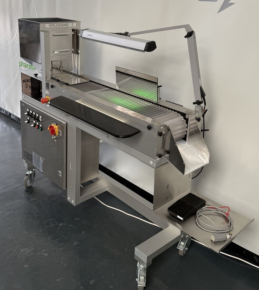 SEIDENADER V 50-2 Verleseband für Hart- und Weichgelatinekapseln, Tabletten und Dragees