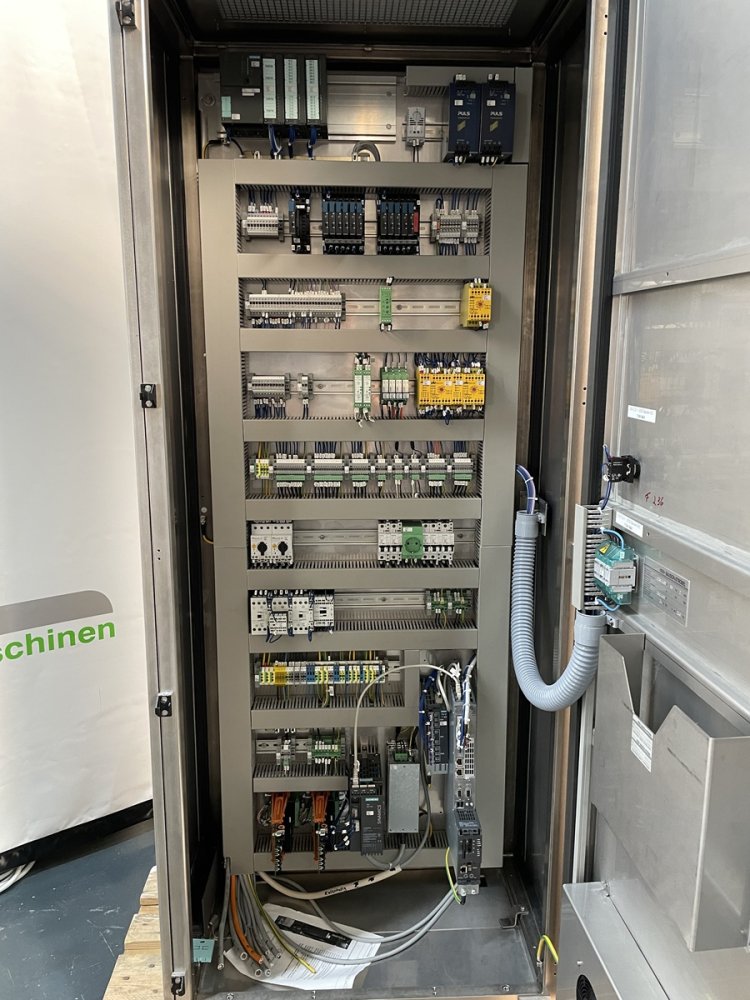 BAUSCH + STRÖBEL Line KSF 1020 + + ESA 1002 Remplisseur de liquides et Visseuse avec étiqueteuse