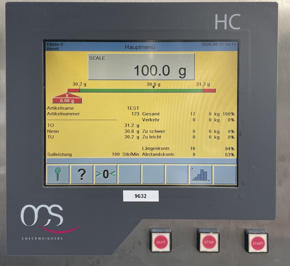 OCS HC Báscula de control de hasta 1.500 g
