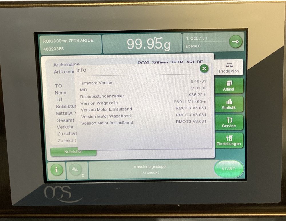 OCS EC Kontrollwaage bis 300 g
